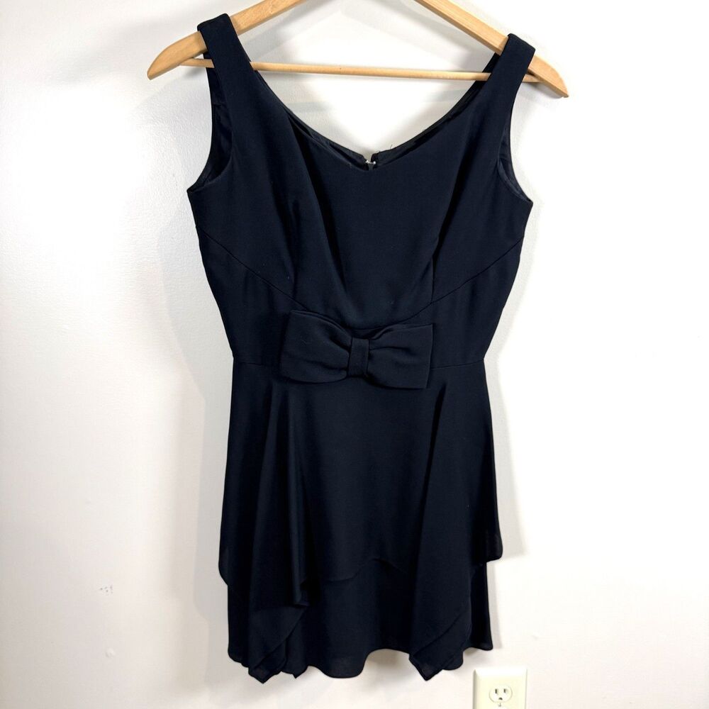 Vtg Union Made USA Little Black Dress Elegant Cocktail Sz 11 (fits modern Sm/4)